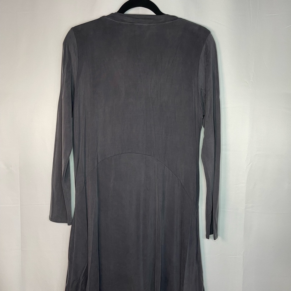 Anthropologie Dolan Charcoal Long Sleeve Dress - Picture 5 of 7